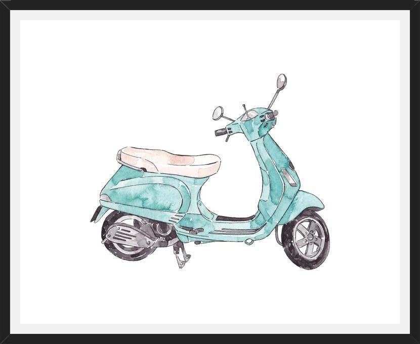 Cuadro Moto Vintage