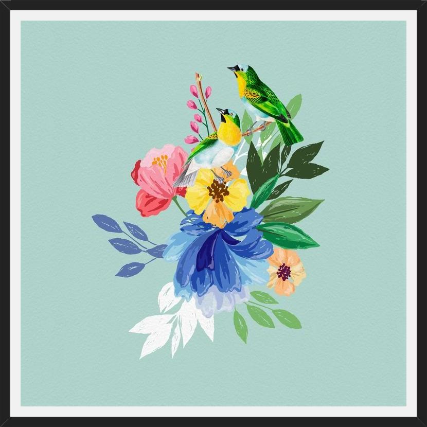 Cuadro Flowers & Birds