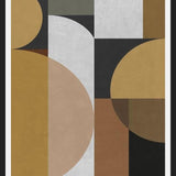 Cuadro Geometric Pattern with Semi-Circles