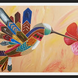 Cuadro El colibrí y la flor 2