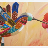 Cuadro El colibrí y la flor 2