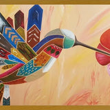 Cuadro El colibrí y la flor 2