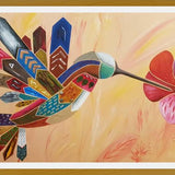 Cuadro El colibrí y la flor 2