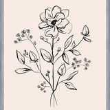 Cuadro Floral Bouquet Drawing