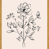 Cuadro Floral Bouquet Drawing