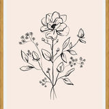 Cuadro Floral Bouquet Drawing