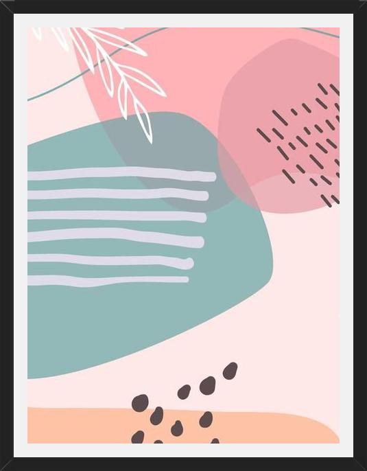 Cuadro Abstract pastel