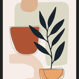 Cuadro Abstract Shapes Floral 1