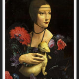 Cuadro La dama, el armiño y las flores