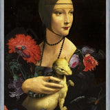 Cuadro La dama, el armiño y las flores