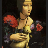 Cuadro La dama, el armiño y las flores