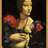 Cuadro La dama, el armiño y las flores