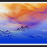 Cuadro Snowy Mountains Sunset 3