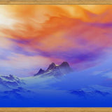 Cuadro Snowy Mountains Sunset 3