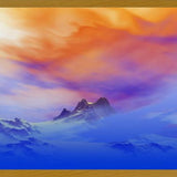Cuadro Snowy Mountains Sunset 3