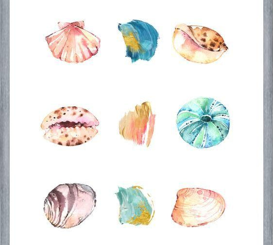 Cuadro Sea And Brush Strokes