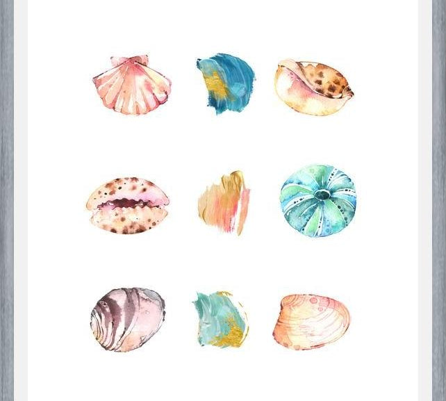 Cuadro Sea And Brush Strokes