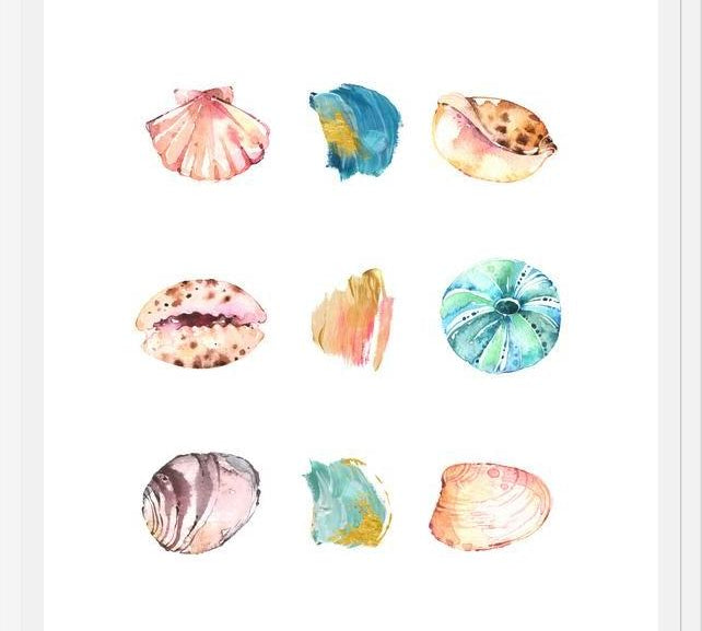 Cuadro Sea And Brush Strokes