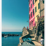 Cuadro Cinque Terre: casas e mar