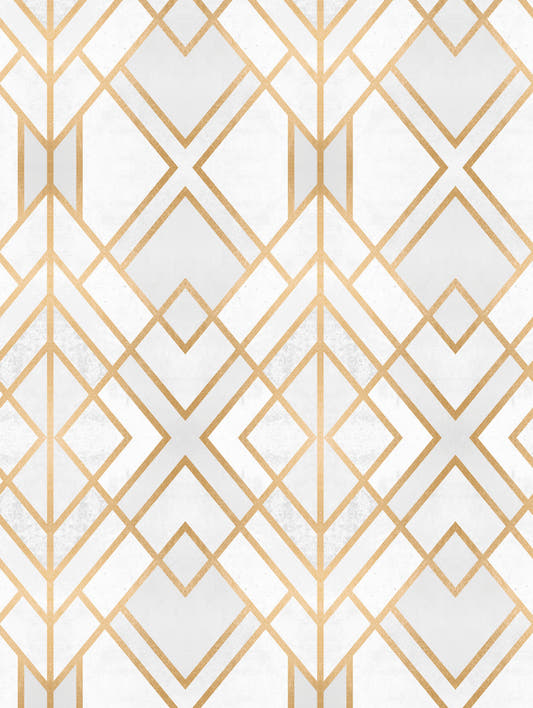 Mantel de hule Golden City, detalle del diseño