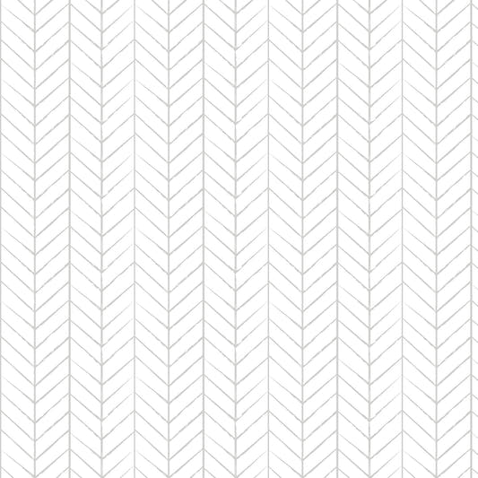 Papel Mural Lineas Chevron Gris