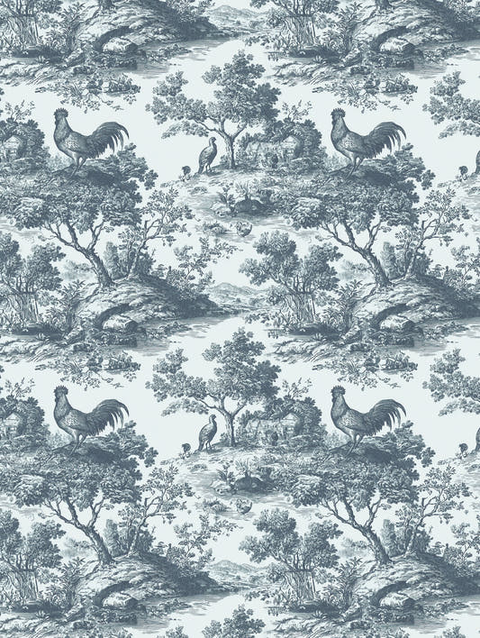 Mantel de hule Rooster, detalle del diseño