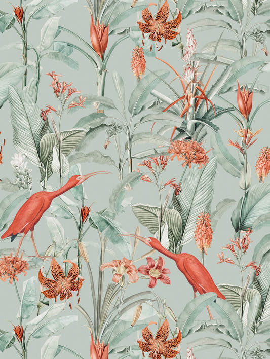 Mantel de hule Scarlett Ibisa, detalle del diseño