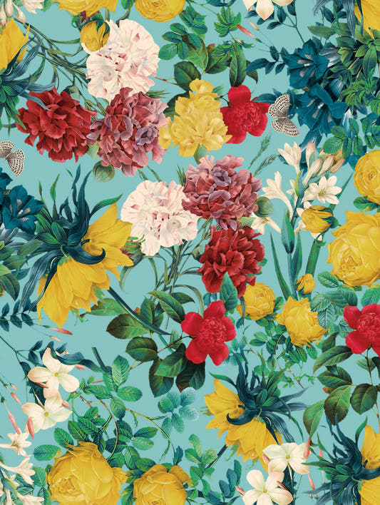 Mantel de hule Summer Botanical III, detalle del diseño