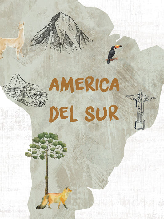 Papel Mural Kids Map Texture