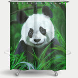 Cortina de baño Kawaii Panda