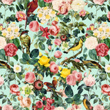 Papel Mural Pattern Floral and Birds III