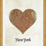 Cuadro New York City Map Print