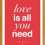 Cuadro THE BEATLES - LOVE IS ALL YOU NEED tulip