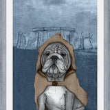 Cuadro English Bulldog With Stonehenge