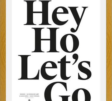 Cuadro Good Music Ramones Hey ho