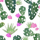 Mantel de Hule Cactus Watercolor