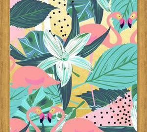 Cuadro Flamingo Tropical