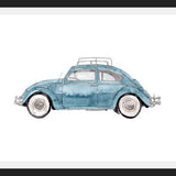 Cuadro Vintage Car Light Blue