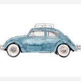 Cuadro Vintage Car Light Blue