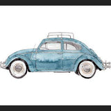 Cuadro Vintage Car Light Blue