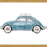 Cuadro Vintage Car Light Blue