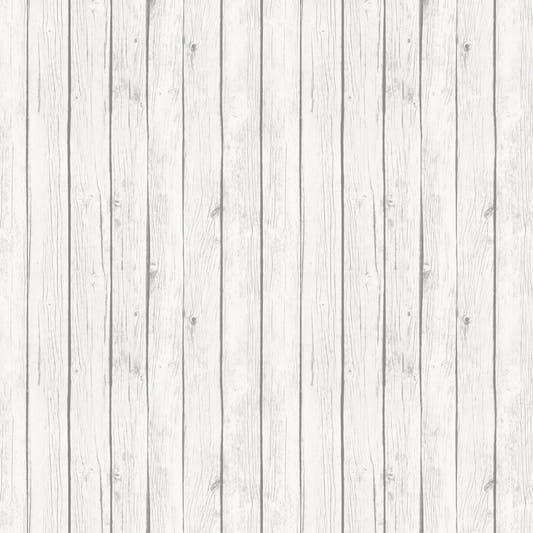Papel Mural White Wood