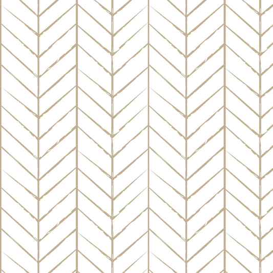Papel Mural Lineas Chevron Taupe