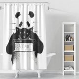 Cortina de baño Bad Panda