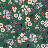 Mantel de Hule Little Flowers Orange Green