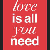 Cuadro THE BEATLES - LOVE IS ALL YOU NEED tulip