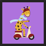 Cuadro Giraffe on Motor Scooter