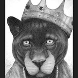 Enmarcado El Rey Pantera bw