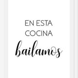 Cuadro En Esta Cocina Bailamos
