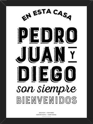 Cuadro Pedro Juan y Diego White